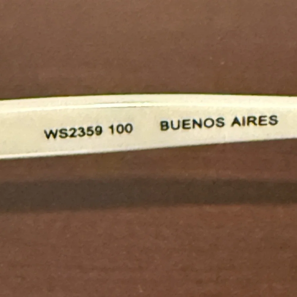 buenos aires‎ WS2359 100 Cat No 3 Sun Glasses Front Temples Cream Acetate